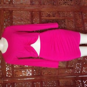 New Pink Fushia Skirt Set